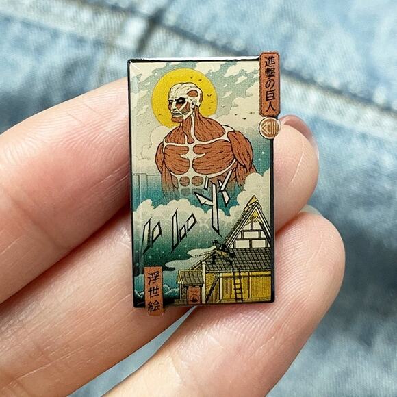 Attack On Titan AOT Titan Enamel Pins 407-1 - Picture 2 of 3